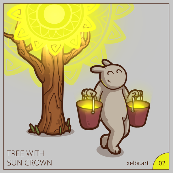 Дерево с Солнечной Кроной