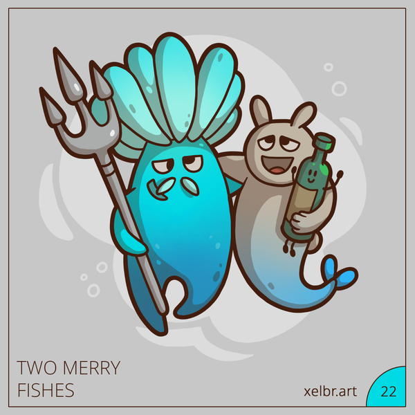 Two Merry Fishes